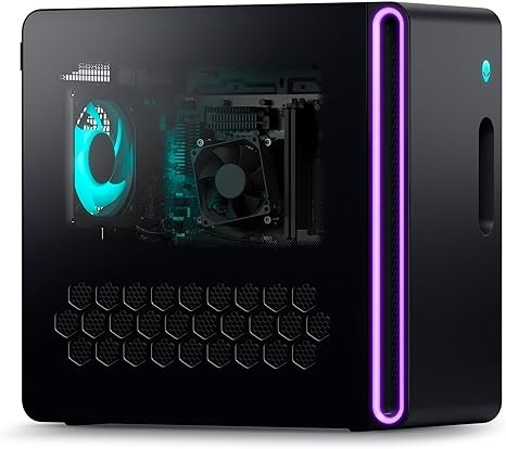 Alienware Aurora R16 Gaming Desktop - Intel Core i7-13700F, 16GB DDR5 RAM, 512GB SSD + 1TB HDD, NVIDIA GeForce RTX 4060 8GB GDDR6 Graphics, Windows 11 Home, 1 Year Premium Support - Basalt Black