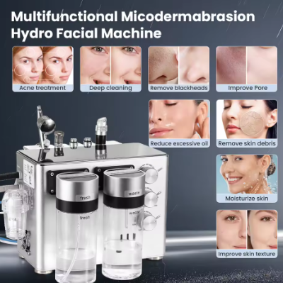 3 In 1 Hydro Dermabrasion Machine Deep Cleansing Machine Facial Clean Dead Skin Removal Spa Facial Microdermabrasion Machine